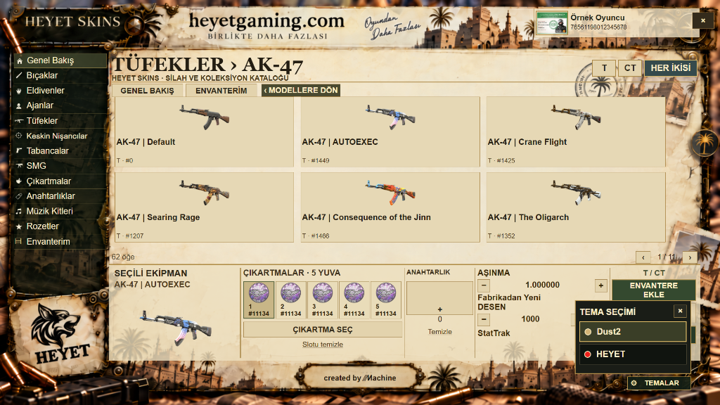 CS2 AIM Sunucusu Dust2 Teması